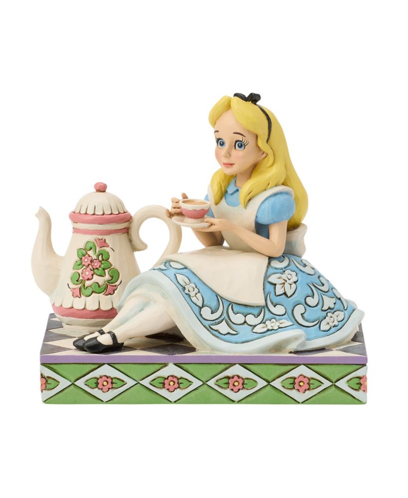 乐天商城 - 【取寄せ】 ディズニー Disney US公式商品 アリス ふしぎの国のアリス 置物 フィギュア ジムショア 人形 カップ コップ 食器 おもちゃ [並行輸入品] Alice in Wonderland ''A Cup of Curiosity'' Figure by Jim Shore グッズ ストア プレゼント ギフト クリスマス 誕生