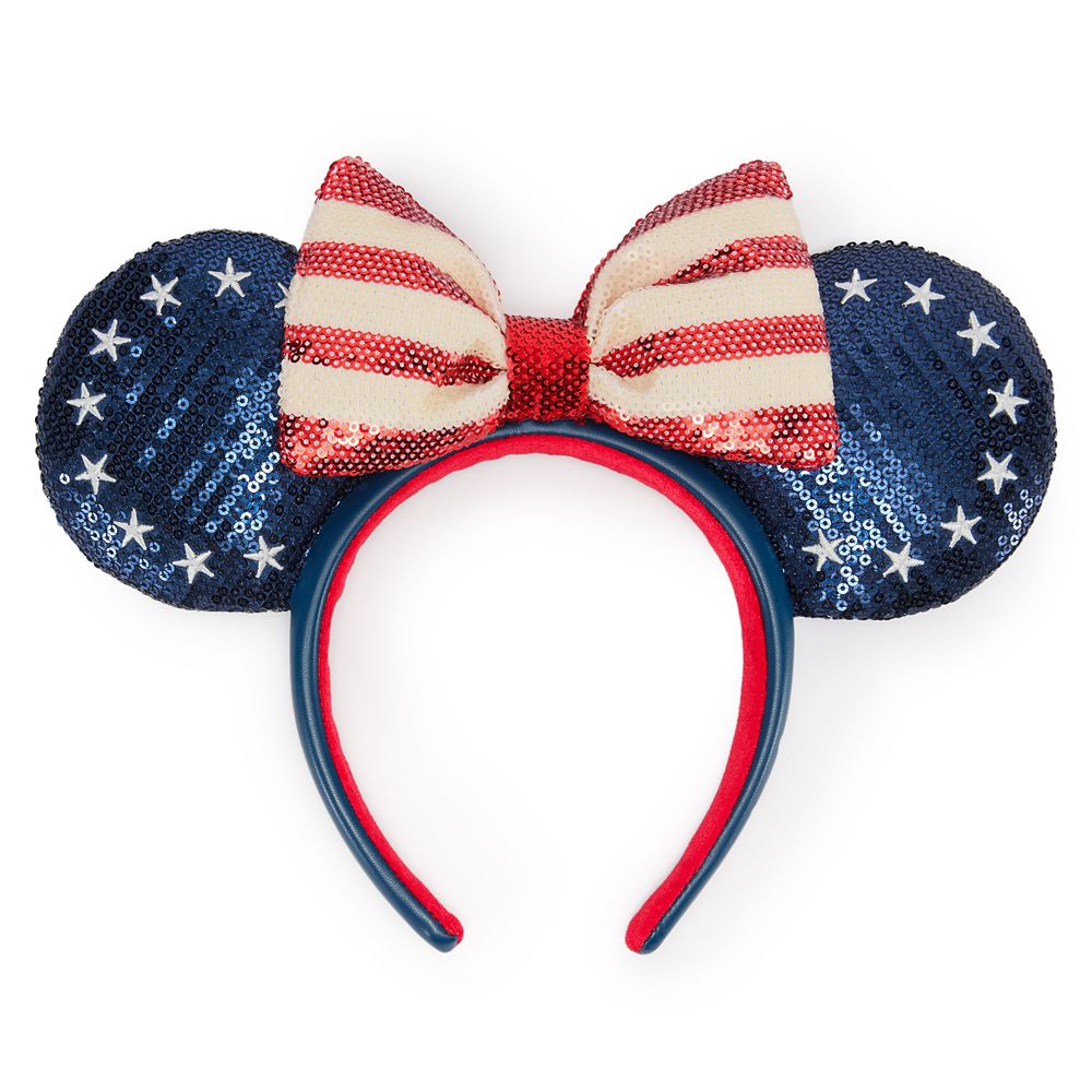 Rakuten - 【取寄せ】 ディズニー Disney US公式商品 ミニーマウス ミニー ヘッドバンド ヘアアクセサリー イヤーヘッドバンド アクセサリー アメリカン バンド スパンコール [並行輸入品] Minnie Mouse Americana Sequined Ear Headband プレゼント ギフト クリスマス 誕生日 人気