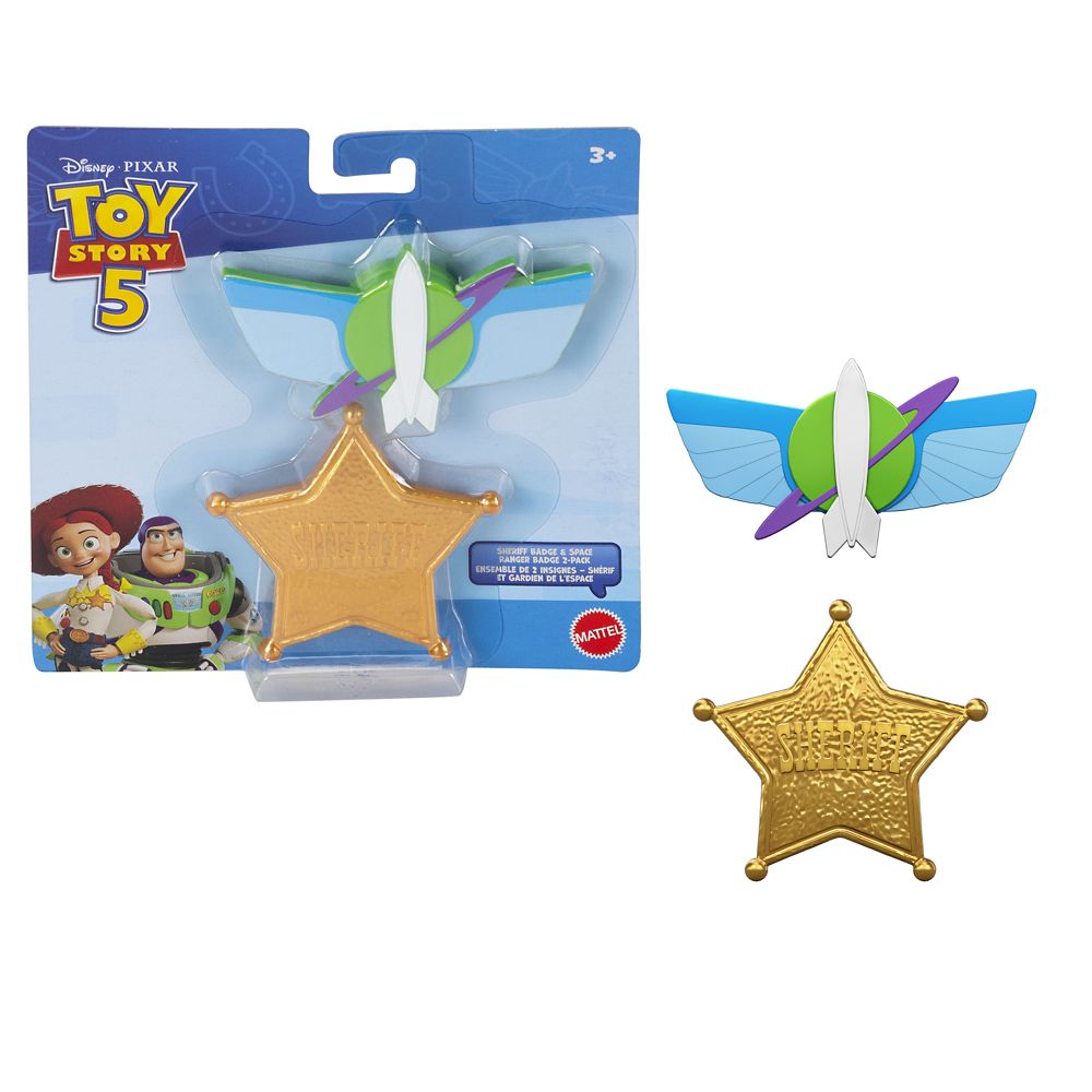 [주문] 디즈니 Disney US 공식 상품 토이 스토리 뱃지 배치 세트 컬렉션 장난감 마텔 Mattel 보안관 [병행 수입품] Toy Story 5 Sheriff and Space Ranger Badge Set by Mattel 상품 스토어 선물 기프트 크리스마스