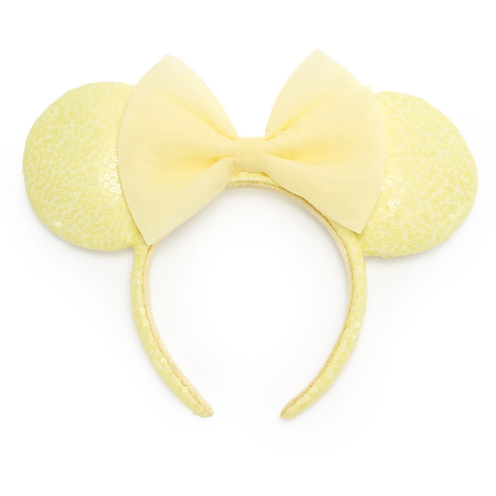 乐天商城 - 【取寄せ】 ディズニー Disney US公式商品 ミニーマウス ミニー 大人用 大人 ヘッドバンド ヘアアクセサリー イヤーヘッドバンド アクセサリー バンド スパンコール [並行輸入品] Minnie Mouse Sequined Ear Headband for Adults ? Joyful Yellow プレゼント ギフト