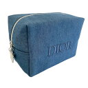 クリスチャンディオール クリスチャンディオール デニムポーチ (ノベルティ) #ブルー 【Christian Dior】【メール便可】