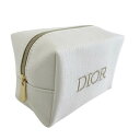 クリスチャンディオール ホワイトデニムポーチ (ノベルティ) #ホワイト 【Christian Dior】【メール便可】