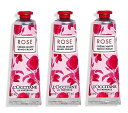 LOCCITANE メンズハンドクリーム ロクシタン ローズ ハンドクリーム 90ml(30mlX3) 【L'OCCITANE】【W_N】