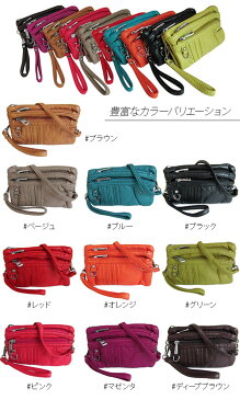 3WAYポシェット(001) 【3way 2way お財布 ミニバッグ ストラップ かばん レディース クラッチ ショルダー ハンドバッグ ポーチ 旅行 スマホ 合成皮革レザー】【W_N】