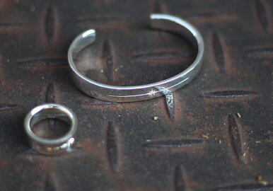 AMPJAPANフラットシルバーダイアモンドリング『FlatSilverDiamondRG』メンズレディースHYJK-210/アンプジャパン人気ブランドアクセサリーシンプル指輪銀日本製ペアプレゼントラッピングクリスマスXmasバースデー誕生日