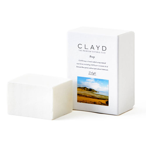 CLAYD クレイド クレイドソープ 石鹸 『 CLAYD SOAP - Damask Rose - 』 195g×1個 ソープ 洗顔 火山灰 粘土 ダマスクローズ スキンケア 肌 プレゼント ギフト 贈り物 天然成分100％