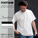 トゥモローランド FORTUNA フォルトゥナ ギザコットン 無地 半袖 Tシャツ メンズ M～XLサイズ 高級感 のびない ヨレない シワにならない お洒落 ブランド トゥモローランド GIZA FHCT-0115 グレー ブラック ホワイト 小さいサイズ 大きいサイズ 送料無料