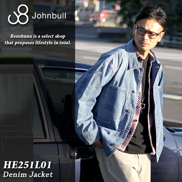 K*i様 johnbull ジョンブル　メンズ　デニムカバーオール Johnbull（ジョンブル） シャツ 8オンスデニムカバーオールシャツ