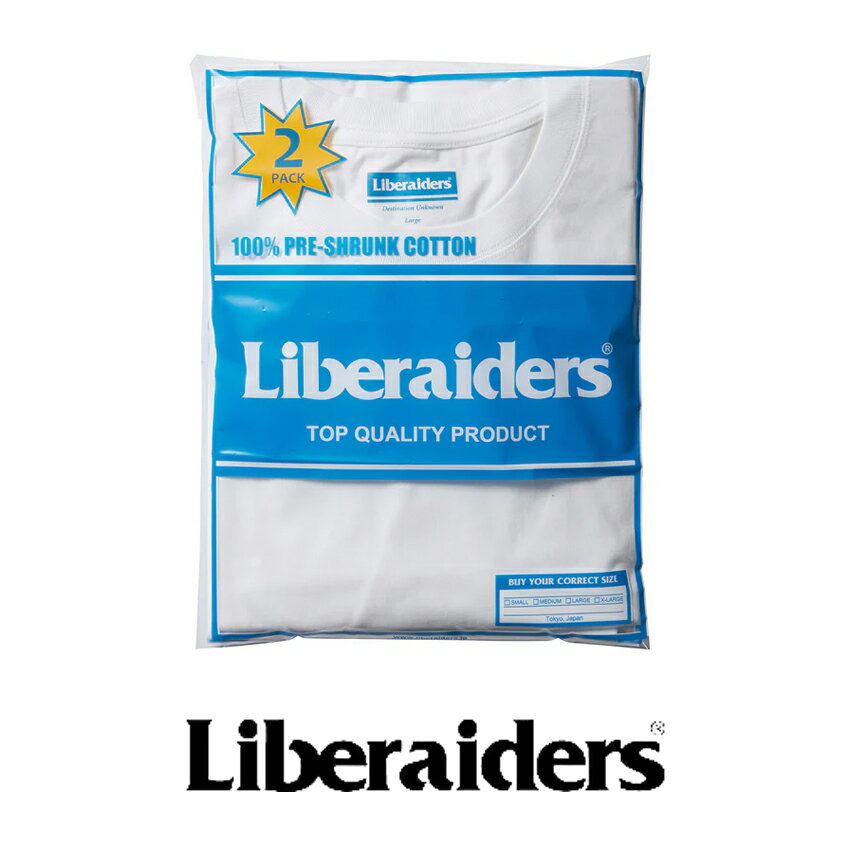 Rakuten - Liberaiders リべレイダース 2-PACK TEE 2 パックTシャツ 736282601 ホワイト ブラック 2026年春夏新作 メンズ M〜Lサイズ Tシャツ 無地Tシャツ シンプル ロゴ ワンポイント 2枚セット