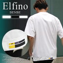 再生産【Benshuna オリジナル】 Elfino エルフィーノ ネームタグ2WAYTシャツ LER-2234 / 春夏 ベンシュナ オリジナルアイテム 夏物 半袖 Tシャツ 着丈 長い ワッペン 重ね着用 レイヤード インナー さらさら 伸びない 大人 シンプルブランド ビッグシルエット