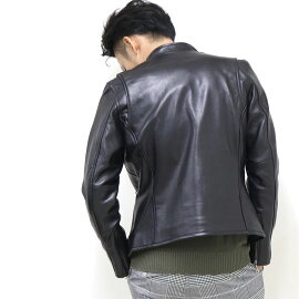 【正規代理店上野商会経由】RetroGradeレトログレードシープスキンシングルライダースジャケットメンズ2019年秋冬新作M-Lサイズブラック(09)8591035/羊革本革レザートップスアウタージャンバージャンパーブルゾン革ジャン黒