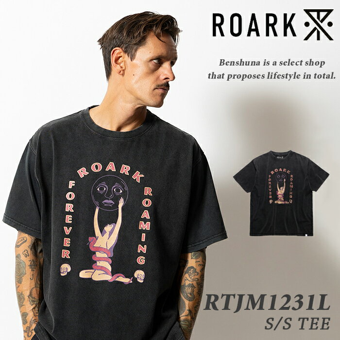Rakuten - ROARK ロアーク 10周年記念モデル ヴィンテージ加工 半袖Tシャツ RTJM1231L ブラック 2026年春夏新作 