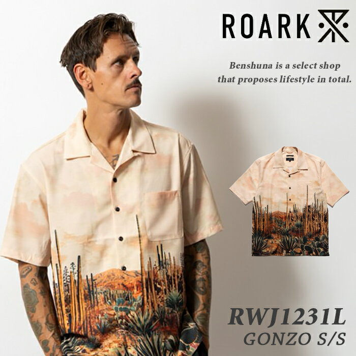 乐天商城 - ROARK ロアーク 10周年記念モデル メキシコモチーフ 刺繍シャツ RWJ1231L MULTI 2026春夏新作 “DESIERTA” GONZO S/S メンズ M-Lサイズ ロアーク 新作 半袖 シャツ 刺繍 防シワ イージーケア ウォッシャブル ブランド アメカジ 大人 お洒落 人気