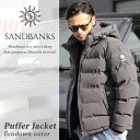 SANDBANKS サンドバンクス エコダウンジャケット Banks Puffer Jacket チャコールグレー / 秋冬 メンズ M-Lサイズ エコダウン 中綿 ウォッシャブル アウター ダウン ブランド 高級 イギリス 本物 大人 お洒落 人気 ロゴ エコダウン