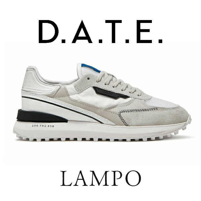 【予約販売】D.A.T.E. デイト LAMPO ランポ スニーカー 31MLMNYWH / 2023年春夏新作 LAMPO-NYLON-WHITE メンズ 41-43サイズ 25.5cm-28.5cm イタリア DATE デイト 新作 メンズ ブランド デザイナー スニーカー 高級 大人 ラグジュアリー レディース