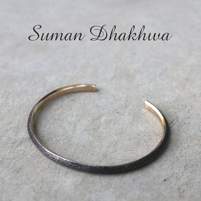 Suman Dhakhwa スーマンダックワ シルバー バングル トライアングルリミックス SD-B132 Triangle Remix Bangle 13-17cm 腕輪 ネパール製 銀 シルバー925 職人 ハンドメイド アーティスト プレゼント ラッピング ギフト ペア ブランド