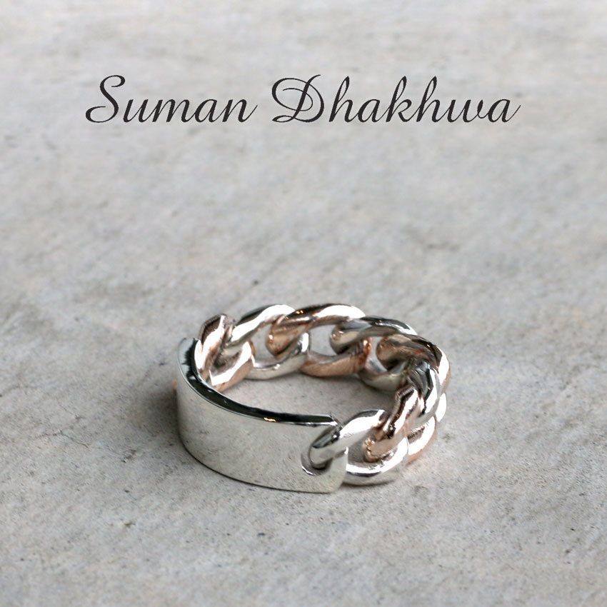 スーマンダックワ　リング　指輪　ターコイズ　17号　ハンドカーヴィング Suman Dhakhwa（スーマンダックワ） Rectangle Ring（レクタングルリング）