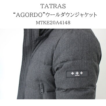 【数量限定の最高級ウールダウンジャケット】 TATRAS タトラス 『 AGORDO 』 ウールダウンジャケット MTKE20A4148 秋冬 メンズ 02-05サイズ チャコールグレー / 上着 アウター 中綿 あったか グース 人気 インポート ブランド アゴルド