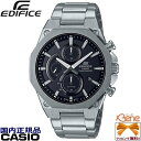 '20-9 薄型 オクタゴンベゼル CASIO EDIFICE/カシオ エディフィス STANDARD SOLAR　Slim Line メンズソーラーウォッチ クロノグラフ 日付表示 10気圧防水 ストップウォッチ ステンレス サファイアガラス シルバー×ブラック EFS-S570YD-1AJF その1