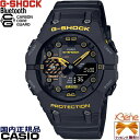 '23-10 Caution Yellow/コーションイエロー 丸型一体構造 ラウンド アナデジ クオーツ Bluetooth CASIO G-SHOCK/カシオ ジーショック カーボンコアガード ワールドタイム 反転液晶 ブラック×イエロー GA-B001CY-1AJF
