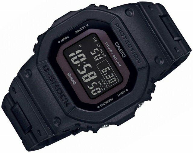 [正規品/日本全国送料無料!]CASIO/カシオ G-SHOCK/ジーショック ORIGIN/オリジン スクエア メンズタフソーラー電波 Connectedエンジン Bluetooth&#174;対応 ワールドタイム コンポジットバンド 20気圧防水 オールブラック GW-B5600BC-1BJF
