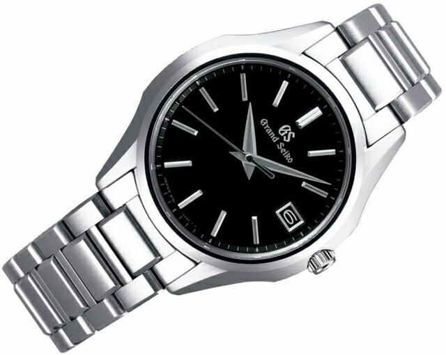 [正規品/送料無料!]GRAND SEIKO/グランドセイコー Heritage Collection メンズクオーツ/男性用電池式 精度:年差±10秒 10気圧防水 カレンダー(日付)機能つき ステンレス サファイアガラス シルバー×ブラック 丸型 SBGV215