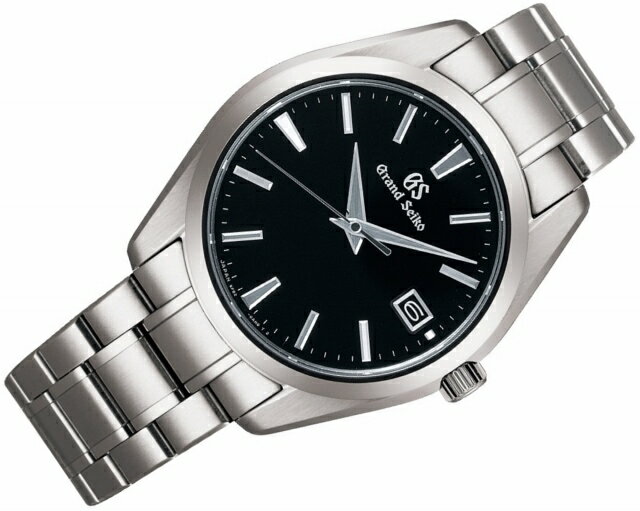 [正規品/送料無料!]GRAND SEIKO/グランドセイコー Heritage Collection メンズクオーツ/男性用電池式 精度:年差±10秒 10気圧防水 カレンダー(日付)機能つき ブライトチタン サファイアガラス シルバー×ブラック 丸型(大判) SBGV231