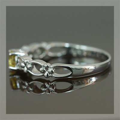 【15％クーポンの日】 ゴールデンベリルフラワーガーランドリングPT900 K18 K10対応 ご注文後弊社で金種選択に記載のある金額を加算しご連絡します 【bn281】