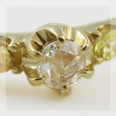 ローズカットダイヤモンド マルチカラーリング「...の紹介画像3