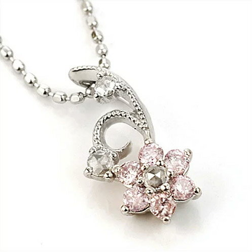 【選べる15%OFF/P15倍】 「ルクリア」 Luculiaピンクダイヤモンド ローズカットダイヤ ペンダントトップ 誕生石 4月 春色ピンク PT900 K...