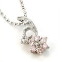 【選べる10%OFFかP10倍】 「ルクリア」 Luculiaピンクダイヤモンド ローズカットダイヤ ペンダントトップ 誕生石 4月 春色ピンク PT900 K...