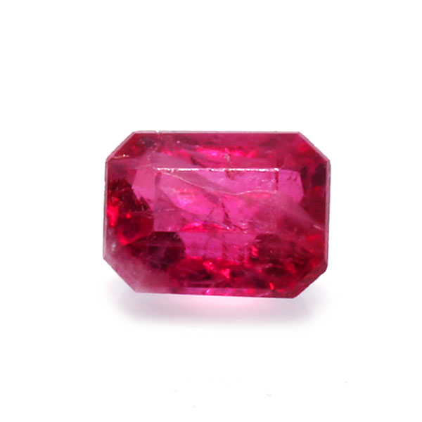 ☆レッドベリル(レッドエメラルド)オクタンゴン 0.1ct 限定1個※こちらのルースを使用してのカスタマイズもお受けできます。