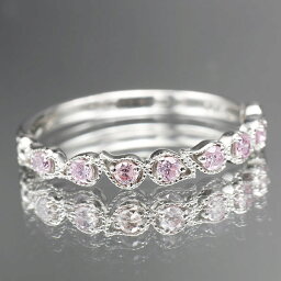 ピンクダイヤモンド PT900 ピンクダイヤモンド リング「ドロップライン」 誕生石 4月 春色ピンク