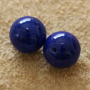 ☆10mm ラピスラズリ 丸玉 片穴 15.2ct 1ペア限定※こちらのルースを使用してのカスタマイズもお受けできます。誕生石 12月