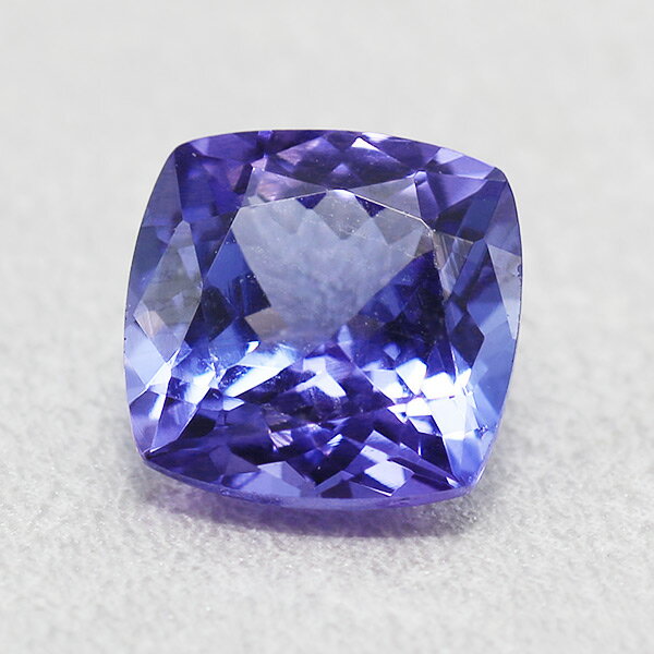 【選べる10％OFFかP10倍】 ☆7mm タンザナイト クッション 1.55ct 限定1個 ※こちらのルースを使用してのカスタマイズもお受けできます。誕生石12月