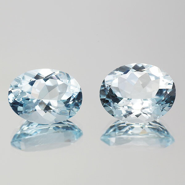 【割引クーポンイベント中】 ☆アクアマリン オーバル 2個限定 ※こちらのルースを使用してのカスタマイズもお受けできます。誕生石3月 【クリスマス】【xmas】 【cpbfb】