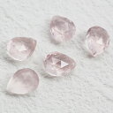 ☆数量限定 ローズクオーツ ダブルローズカット ペアシェイプ 8×6mm※こちらのルースを使用してのカスタマイズもお受けできます。