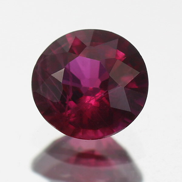 ☆鑑別書付 ピジョンブラットルビー ラウンド 0.32ct 限定1個 ※こちらのルースを使用してのカスタマイズもお受けできます。誕生石7月