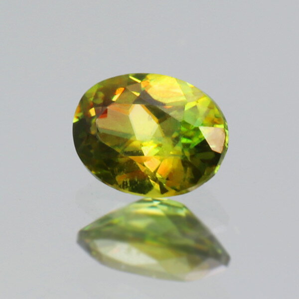 【割引クーポンイベント中】 ☆クロムスフェーン オーバル 0.13ct 限定1個 ※こちらのルースを使用してのカスタマイズもお受けできます。誕生石7月 【クリスマス】【xmas】 【cpbfa】