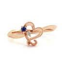 【ハロウインevent 11/4迄】 ブルーサファイア×ダイヤモンドリング「星空ハート」 PT900 K18 K10対応 PT,K18はご注文後弊社で金種選択に記載のある金額を加算しご連絡します 誕生石 4月 9月