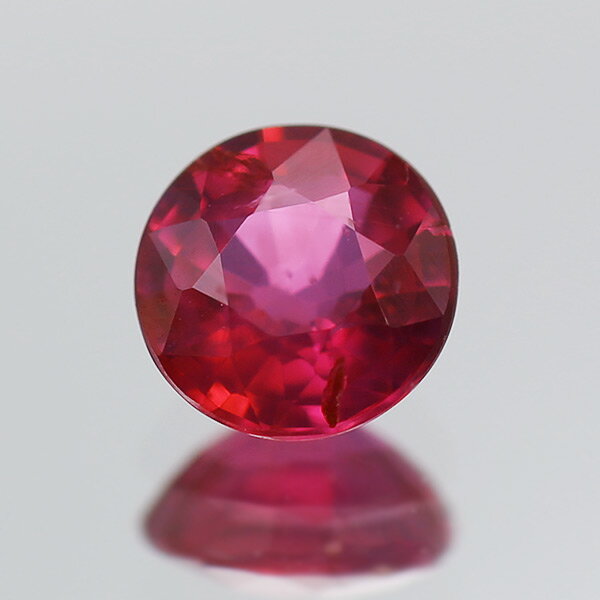 Rakuten - 【選べる10%OFFかP10倍】 ☆鑑別書付 ピジョンブラッド ルビー ラウンド 0.42ct 限定1個 ※こちらのルースを使用してのカスタマイズもお受けできます。誕生石7月 ssb10