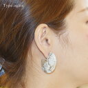 【最大20%OFF夏色キャンペーン開催中】 メノウ(Agate) ピアス 「Pattern」0.5ペア(片耳用) 限定5個 あす楽