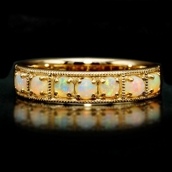 ネオ・ゴシック調オパールミル打ちリ...