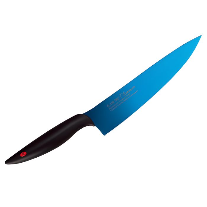 スミカマ 霞 KASUMI チタンコーティング 剣型包丁 20cm 22020/B ブルー チタンコーティング 青色 青い包丁 ギフト 切れ味 プレゼント