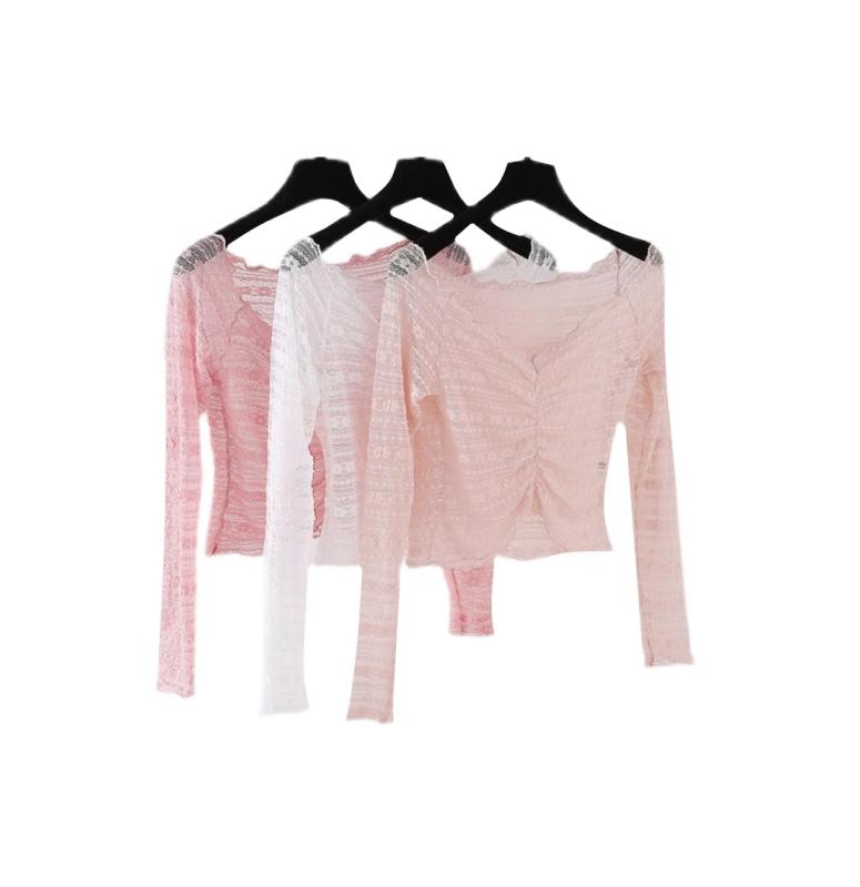 [プロダンス] ProDance ピンク ライトピンク ホワイト ロングスリーブ トップス かわいい お洒落 バレ..