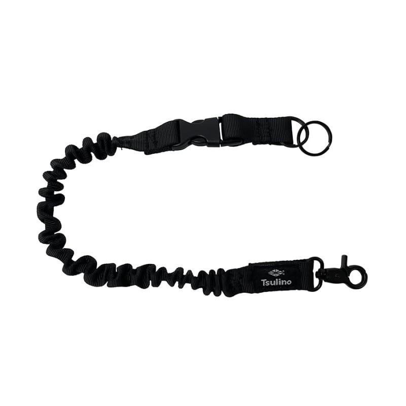 ラインが絡みにくいリーシュコード ショート ブラック