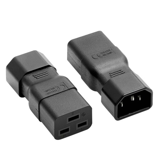Dracaena PDU UPS Power IEC オス C14 - メス C19 アダプター IECコネクタ Dracaena PDU UPS Power IEC オス C14 - メス C19 アダプター IECコネクタ