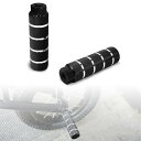 QuickYen 一套 2 个 自転車フットペグ BMX 100 x 28mm 非滑 抗錆 鋁合金 踏みガード カスタムパーツ 簡単設置 二人乗り禁止(4)
