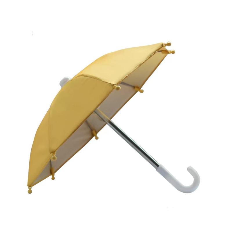 自転車 スマホ ホルダーに付き 傘 可愛い ミニ傘 防雨 遮光 日除け 日焼け止め 反射防止 スマホ遮光フード スマートフォン スマホ 携帯 保護 頑丈 展開直径27cm ナイロン結束バンド、日本語