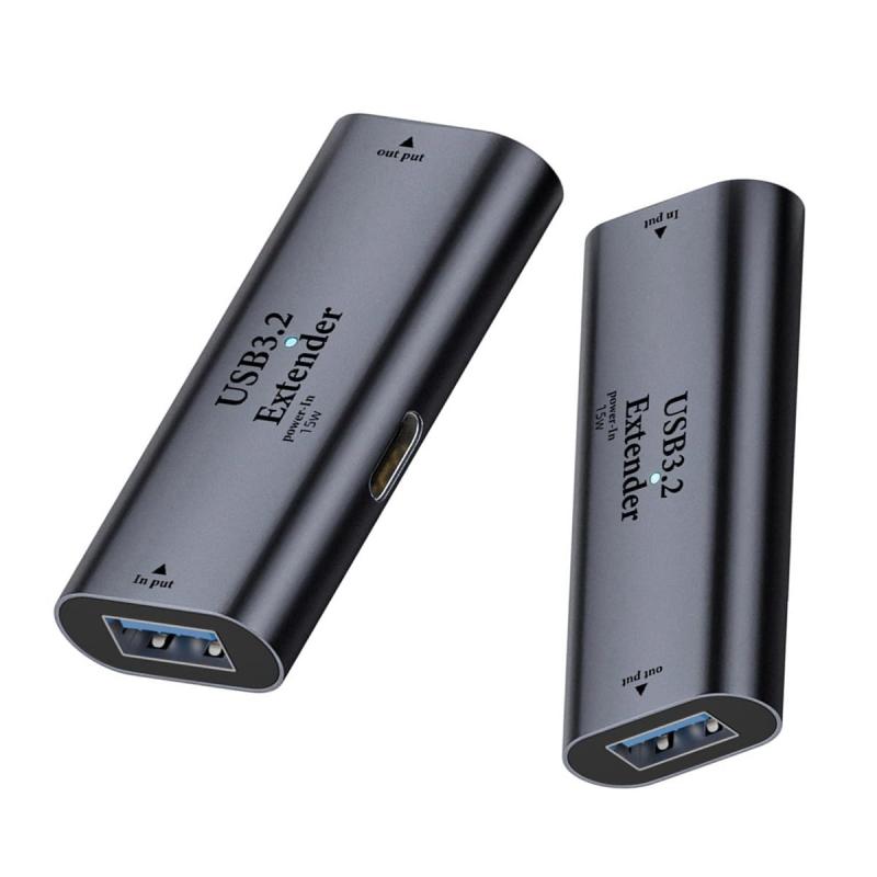 CY アダプター USB 3.0 アクティブ リピーター アダプター タイプ A メス - タイプ C メス エクステンダー チップセット付き カメラ プリンター コンピューター用
